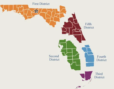 Florida District Courts Map