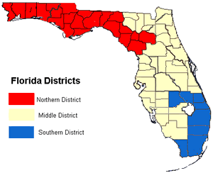 Florida Federal Districts Map